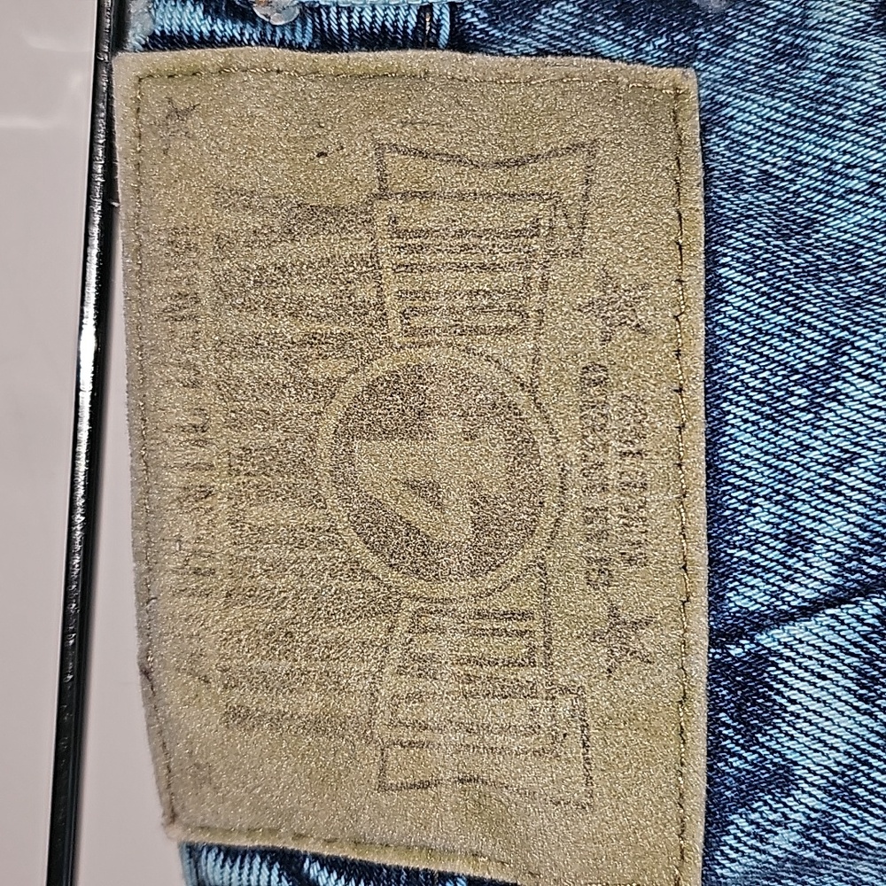Vintage 80s Unionbay Chic Blue Acid Wash Jeans w/yoke& tapered leg Size 7x 29 - Picture 7 of 13